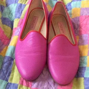 Bright pink slipons, 8